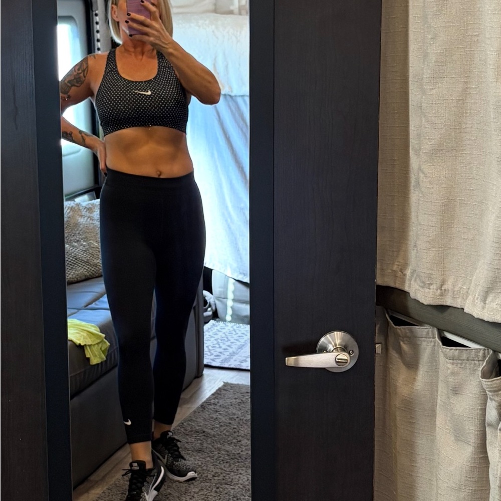 Nike Black and White Sports Bra